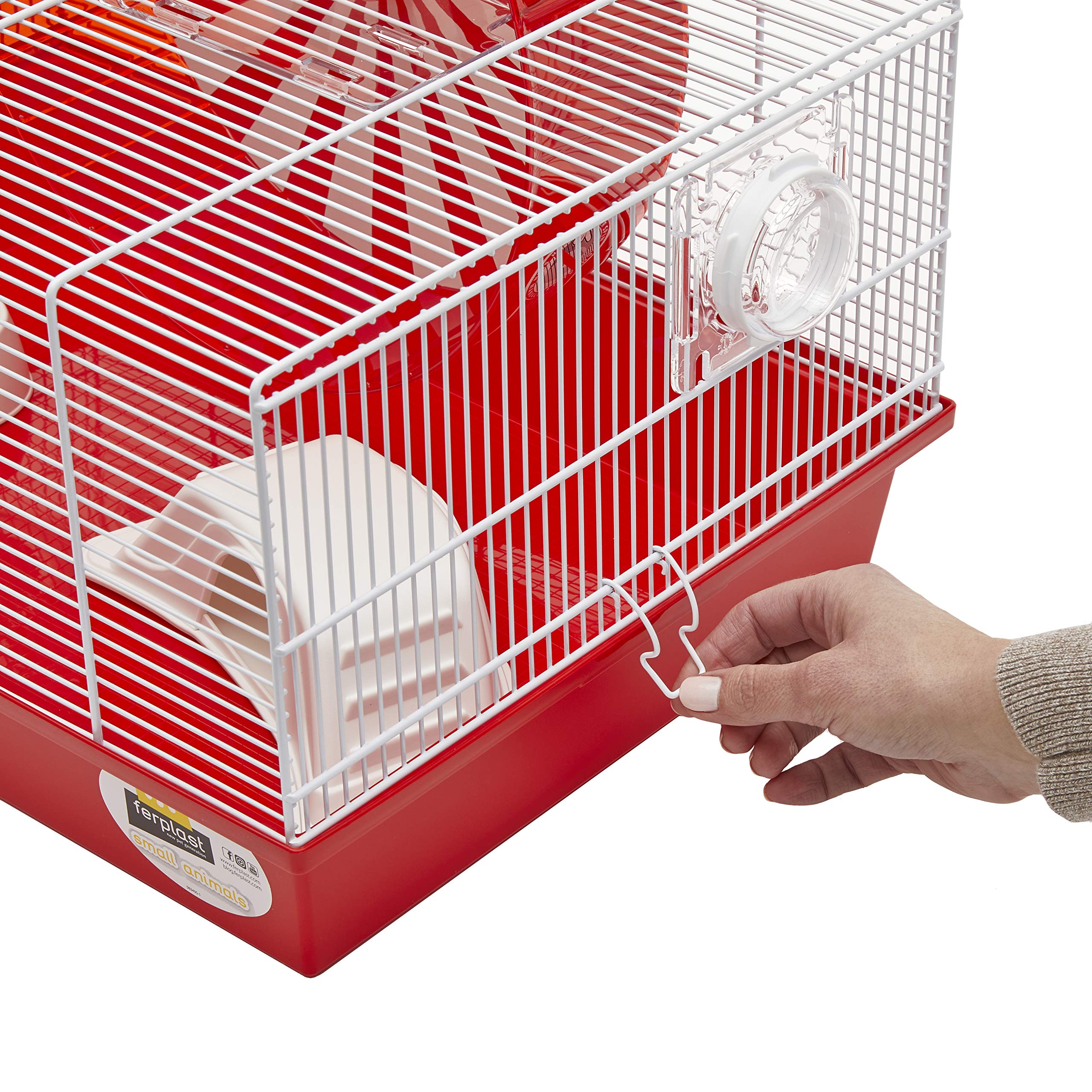 Ferplast "Coney Island Theme Modular Hamster Cage Featuring XXL 11.75-Inch Diameter Exercise Wheel, Includes All Accessories, 19.7L x 13.8W x 9.8H Inches, - Image 4