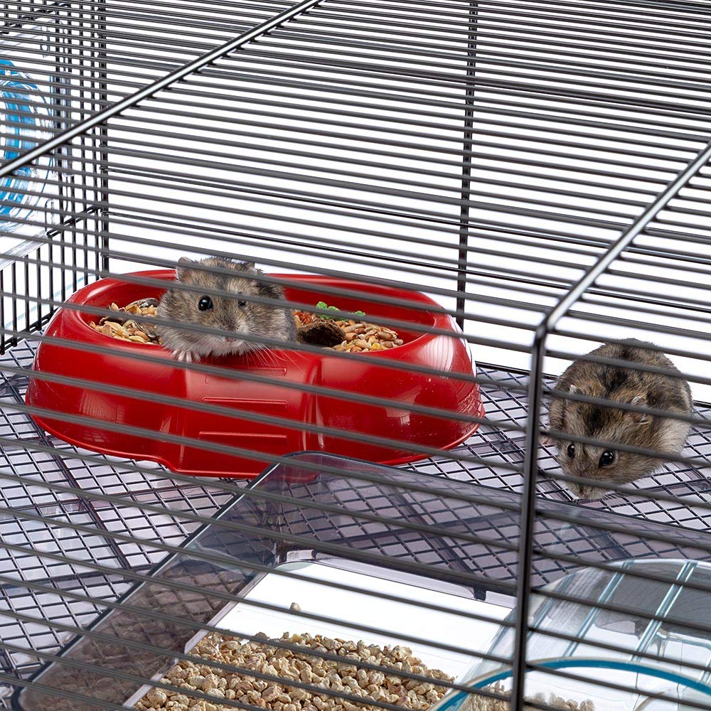 Ferplast Favola Hamster Cage Includes Free Water Bottle, Exercise Wheel, Food Dish & Hamster Hide-Out Large Hamster Cage Measures 23.6L x 14.4W x 11.8H-Inches - Image 15